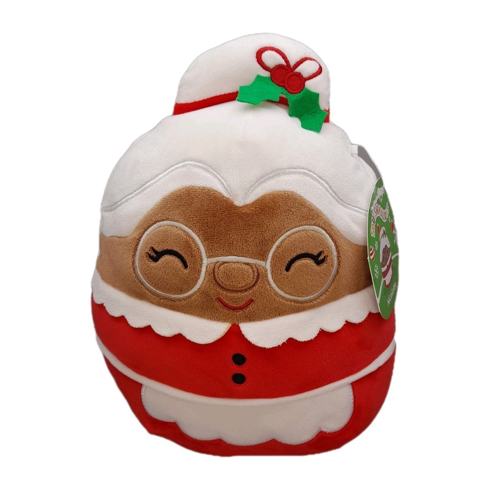 Squishmallows 8 Inch Nicolette Mrs Claus Christmas Holiday Plush NWT